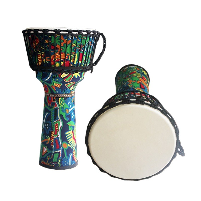 Musical Instrument Africa - ขนาดใหญ่ Djembe แบบพกพากลองแอฟริกันเด็กผู้ใหญ่เริ่มต้นเพลงกลอง Professional Sheepskin มือกลองเครื่องดนตรี