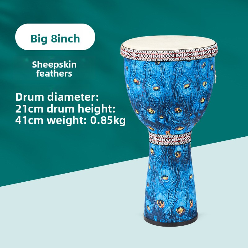 Bongo Drum Set - กลองแอฟริกันขนาด 8 นิ้ว กลองมือขนาดใหญ่ 8 นิ้ว