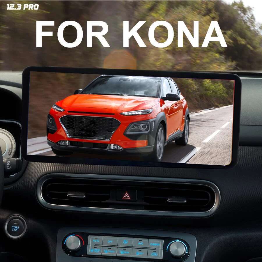 Musical Instrument Of India - เครื่องเสียงรถยนต์หน้าจอขนาด12.3นิ้ว, สำหรับ Hyundai KONA 2018 2019แอนดรอยด์13