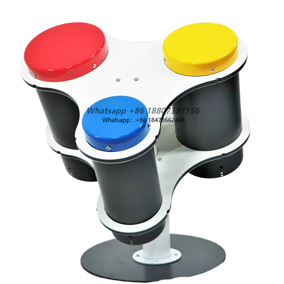 Bongo Drum Set - ชุดกลองเรนโบว์บองโกส์ ประกอบด้วยคอนกาสามใบ ทำจากเหล็กและอะลูมิเนียม เหมาะสำหรับโรงเรียนและสนามเด็กเล่นในห้างสรรพสินค้า