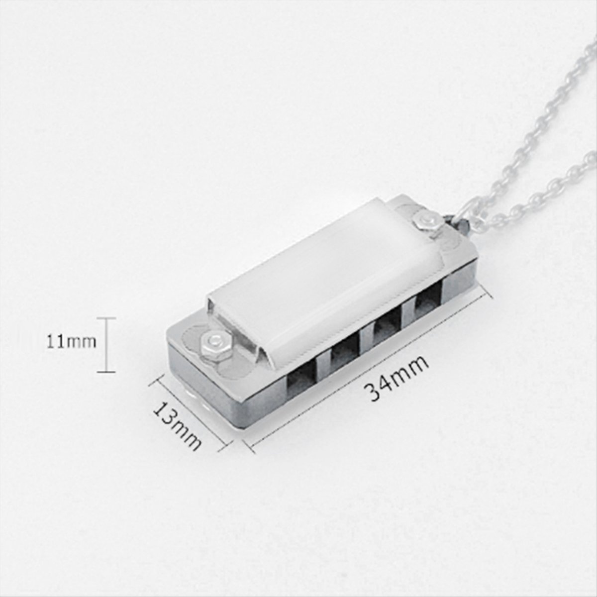Musical Instrument Sounds - ABXY มินิฮาร์โมนิก้าสร้อยคอ 4 รู 8 โทนฮาร์โมนิก้าเครื่องดนตรีแบบพกพาสำหรับเด็กและผู้เริ่มต้น