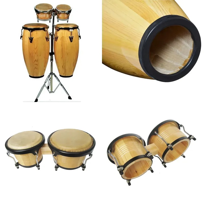 Bongo Drum Set - ชุดกลองคองกาขนาด 10-11 นิ้ว พร้อมกลองบองโกขนาด 7-9 นิ้ว