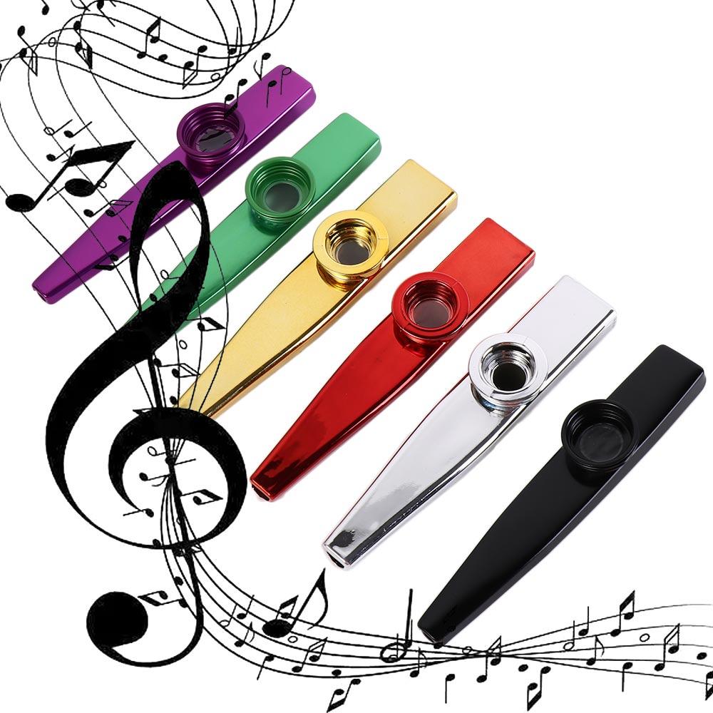 Musical Instrument Flute - คาซูอุปกรณ์ทำจากโลหะมีหลายสีถอดได้มีหลายสีอุปกรณ์คาซูสำหรับอลูมิเนียมอัลลอยด์ใช้ในโอคาริน่า