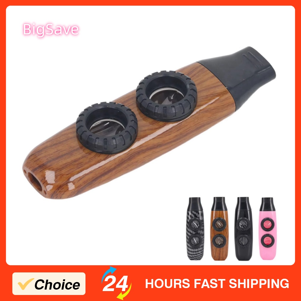 Musical Instrument Flute - เครื่องดนตรีขลุ่ย Kazoo ขลุ่ย Kazoo ขลุ่ยสองรูปรับเครื่องดนตรีลมพร้อมไดอะแฟรมสําหรับการเล่น