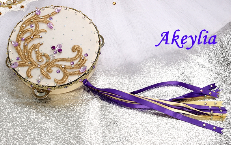 ไม้กลองกลองตีด้วยมือทรงกลมสีทอ - Tambourine Hand Drum บทวิจารณ์และราคา