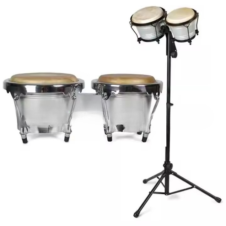 กลองบองโกแบบมืออาชีพพร้อมขาตั้ - Bongo Drum Set บทวิจารณ์และราคา