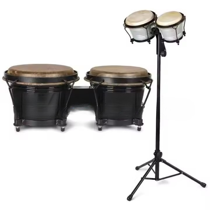 กลองบองโกแบบมืออาชีพพร้อมขาตั้ - Bongo Drum Set บทวิจารณ์และราคา