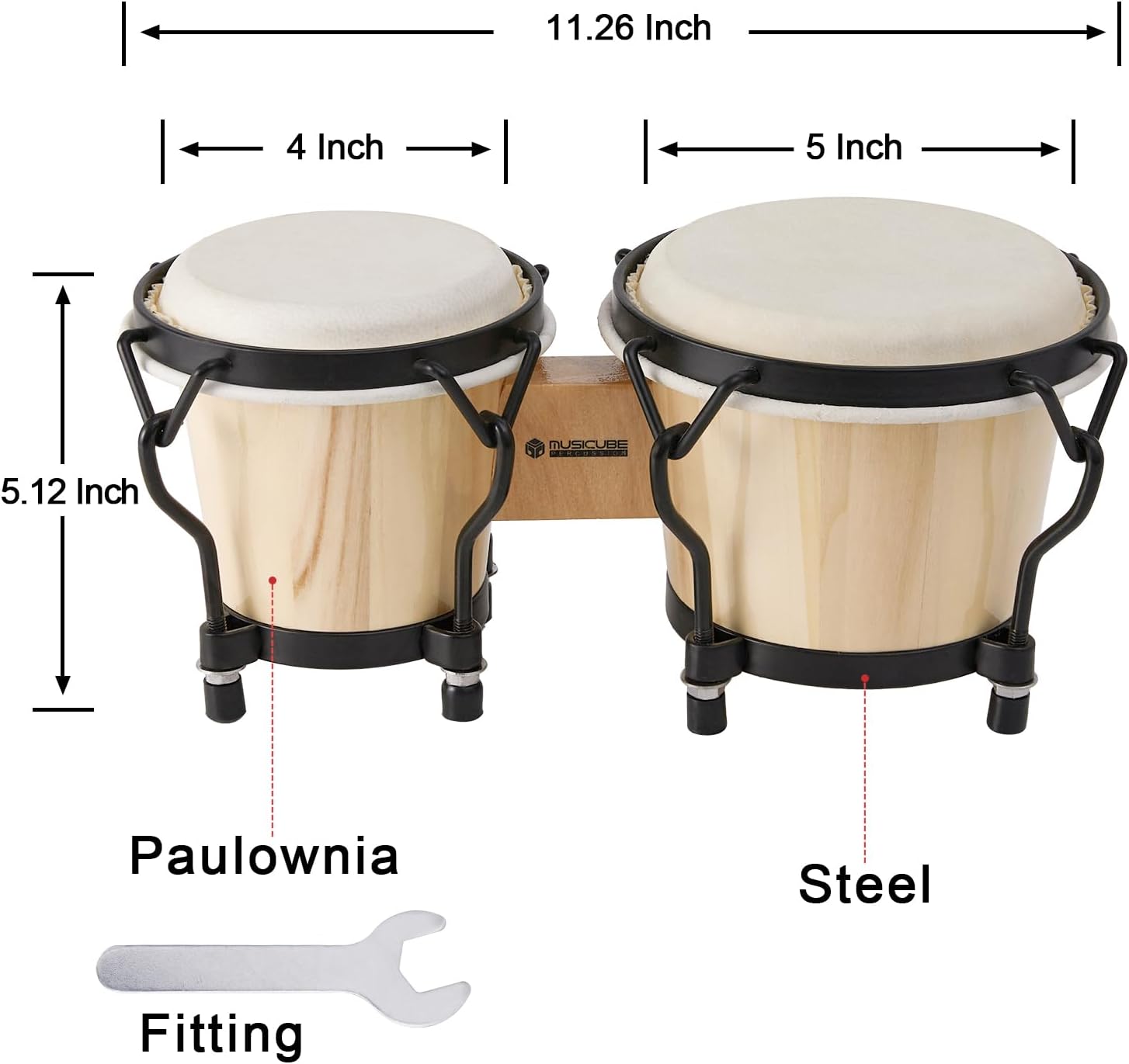 ราคาขายส่ง คุณภาพเยี่ยม ชุดกลอ - Bongo Drum Set บทวิจารณ์และราคา