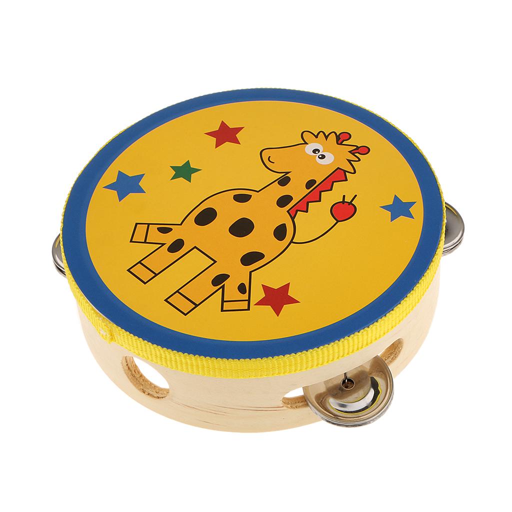 แทมบูรีนไม้ขนาดเล็ก เครื่องดนต - Tambourine Hand Drum บทวิจารณ์และราคา