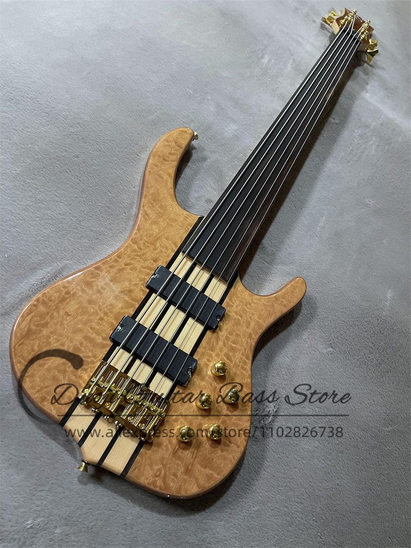 กีตาร์เบส 6 สาย ไม่มีเฟรต ท็อป - Bass Guitar Fretless บทวิจารณ์และราคา