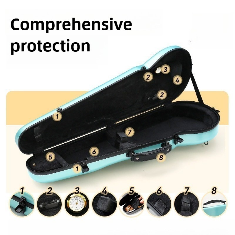 เคสไวโอลินคาร์บอนไฟเบอร์ ป้องก - Musical Instrument Sounds บทวิจารณ์และราคา