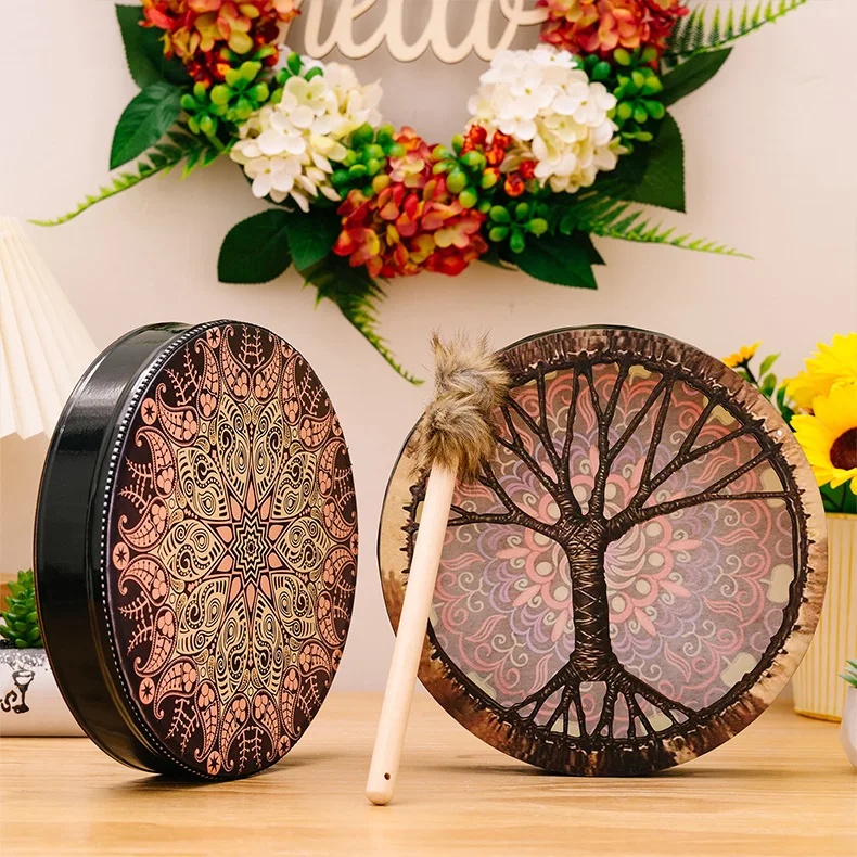 กลองชามานิก 1 ชิ้น ลายเทพธิดาแ - Musical Instrument Africa บทวิจารณ์และราคา