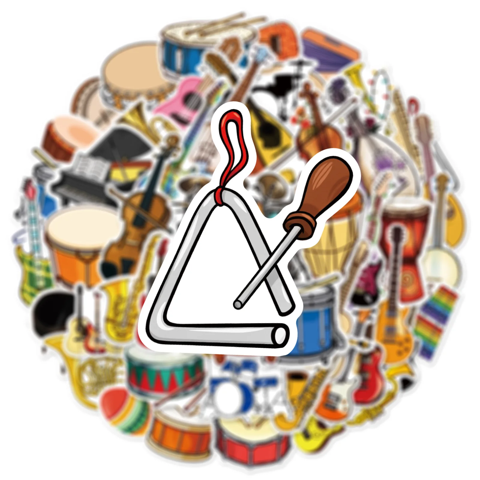 สติกเกอร์ลายการ์ตูนเครื่องดนตร - Musical Instrument Tabla บทวิจารณ์และราคา