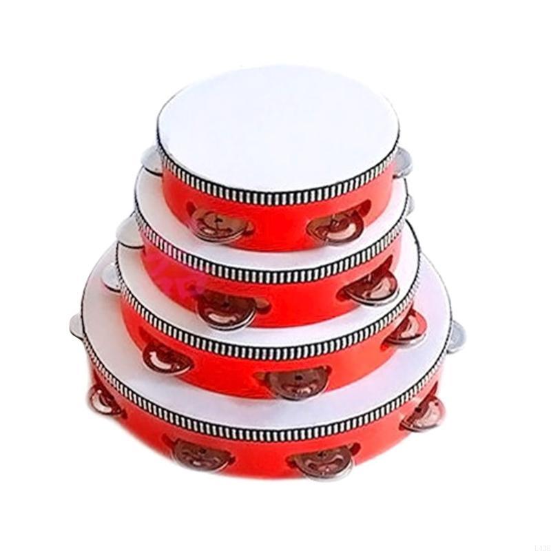 กลองสำหรับผู้ใหญ่มือถือกลองระฆ - Tambourine Hand Drum บทวิจารณ์และราคา