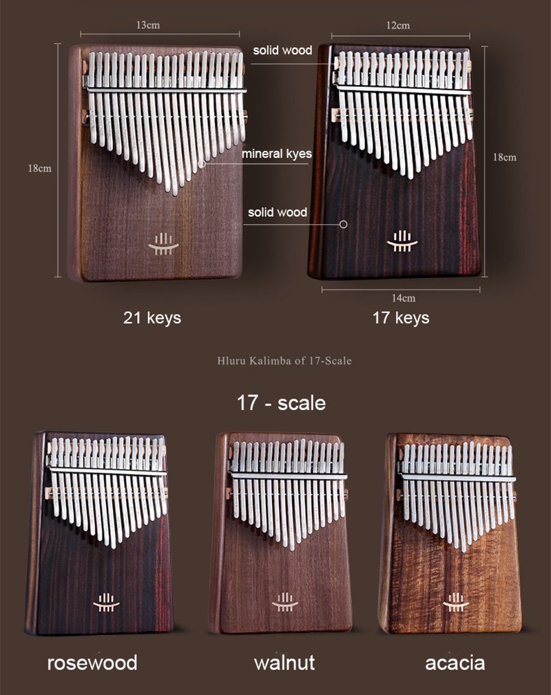 Hluru Kalimba 17คีย์, มีรู21คี - Musical Instrument Sounds บทวิจารณ์และราคา