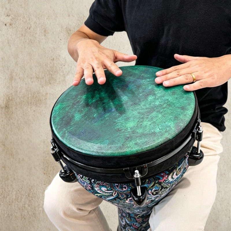 กลองแอฟริกันขนาด 12 นิ้ว แบบพก - Musical Instrument Africa บทวิจารณ์และราคา