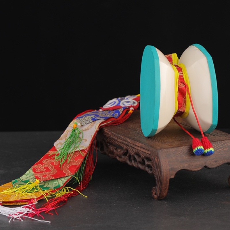 กลองมือเนปาลขนาด 12 ซม. พร้อมก - Tambourine Hand Drum บทวิจารณ์และราคา