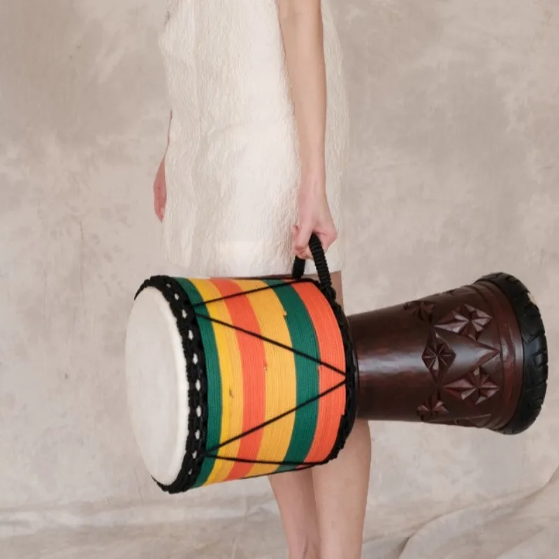 12 นิ้ว Djembe Mahogany กลองแอ - Musical Instrument Africa บทวิจารณ์และราคา