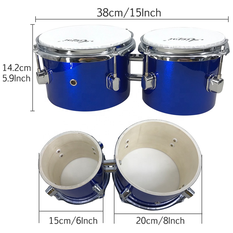 ชุดกลองบองโกไม้เมเปิลขนาด 6/8  - Bongo Drum Set บทวิจารณ์และราคา