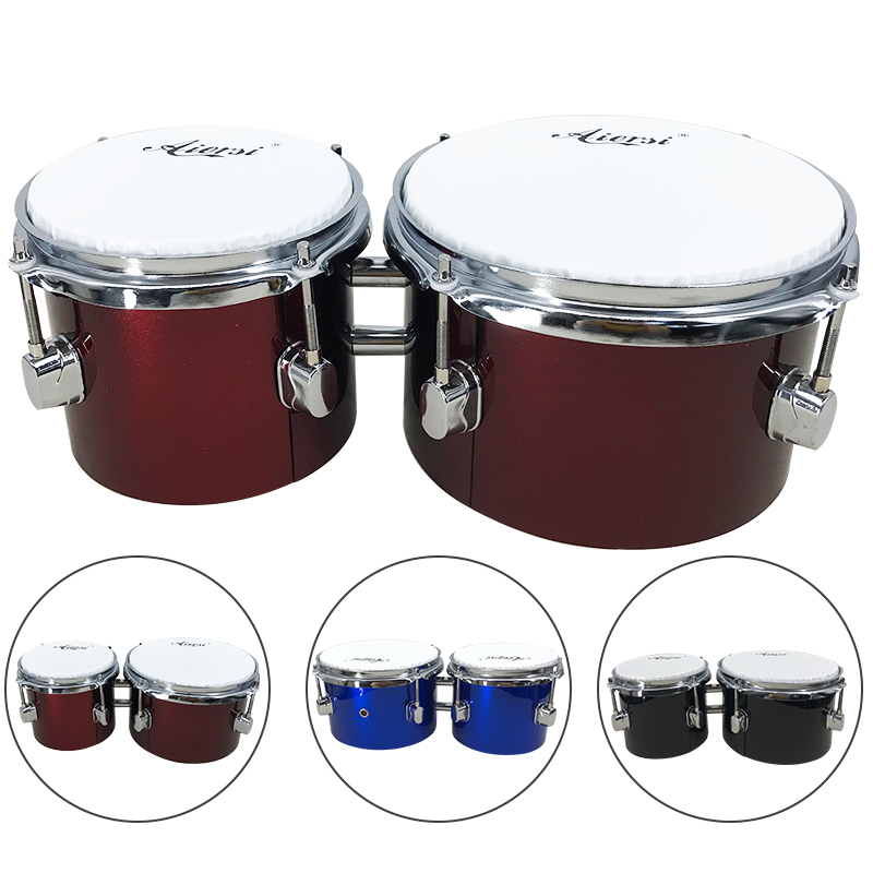 ชุดกลองบองโกไม้เมเปิลขนาด 6/8  - Bongo Drum Set บทวิจารณ์และราคา