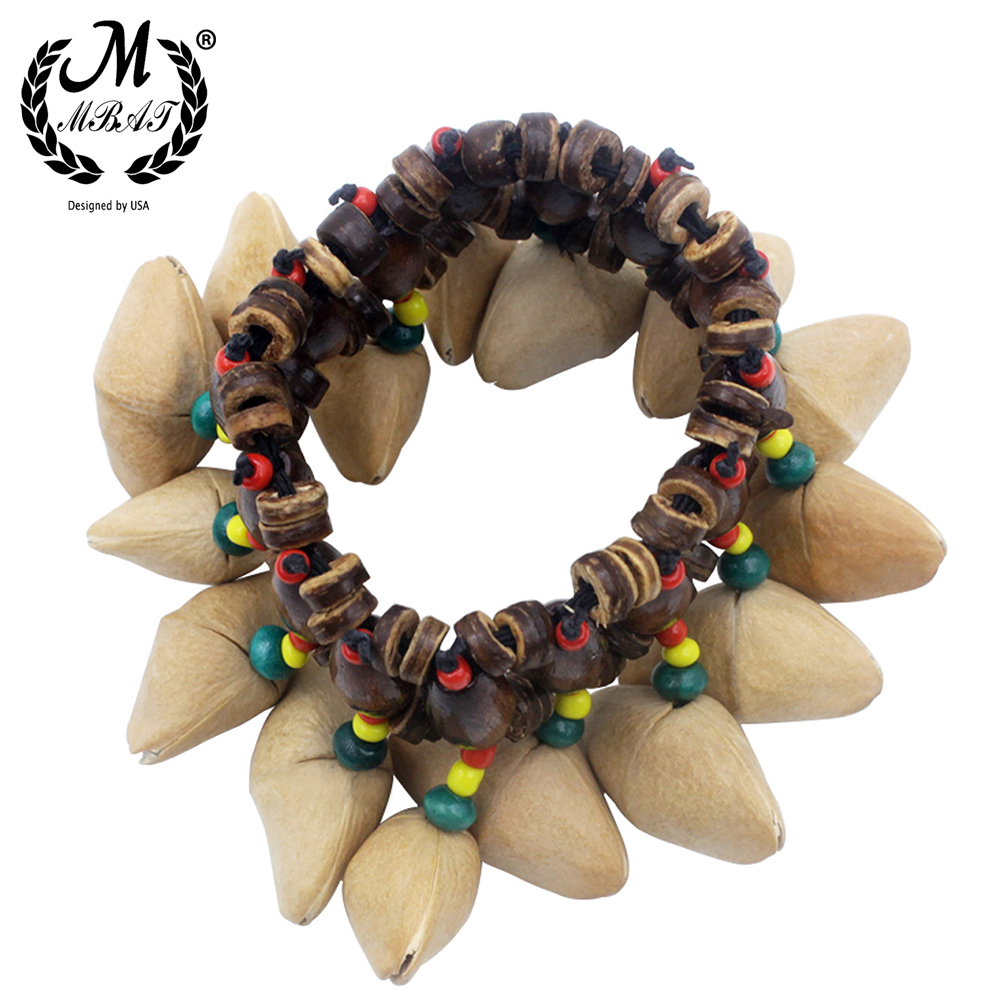 M MBAT Handmade Nuts Shell สร้ - Musical Instrument Africa บทวิจารณ์และราคา